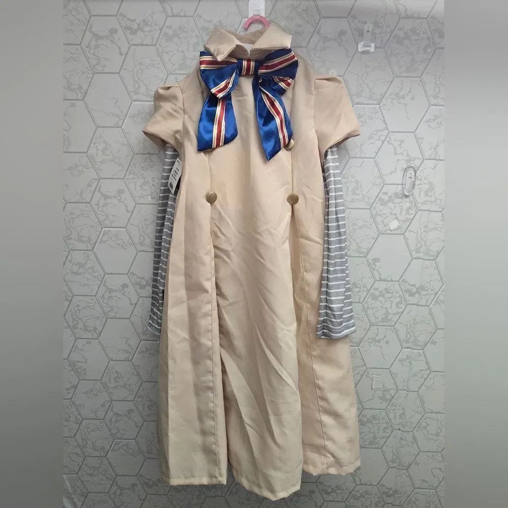 Nwt Girl's Megan Halloween Costume Dress Cosplay Kids M3gan Robot